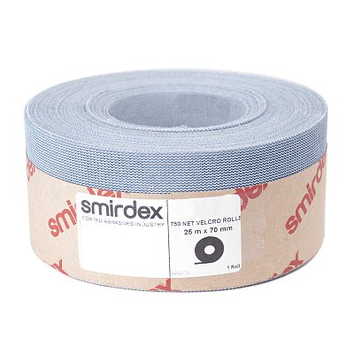 P60 70мм*25м SMIRDEX Net Velcro 750 Абразивная сетка в рулонах 750407060
